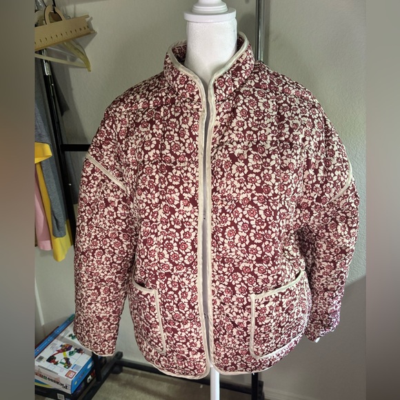 Quilted floral jacket NWOT - Picture 9 of 16